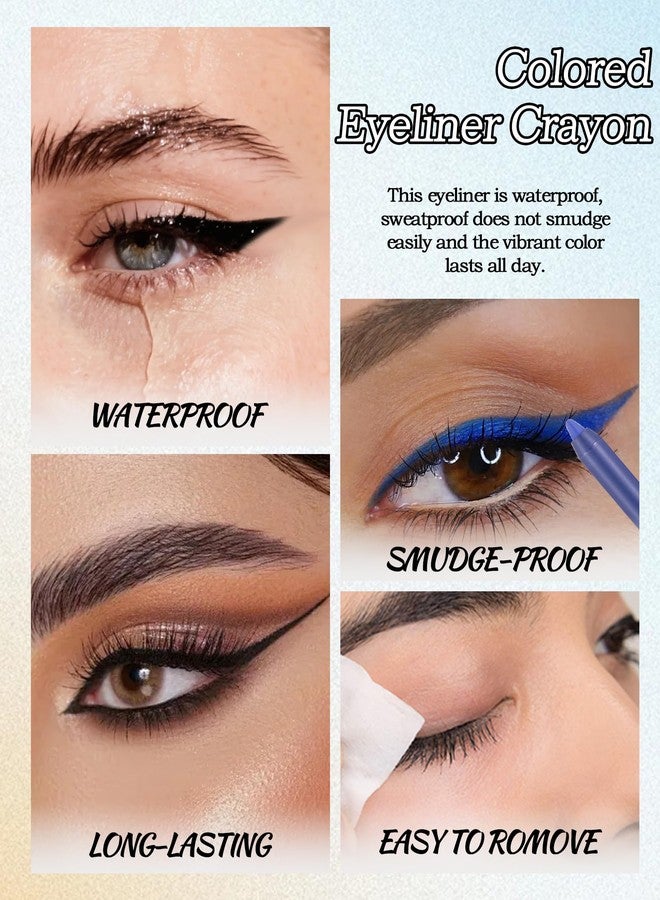 Lestpola Waterline Gel Eyeliner Pencil, Light Pink Shimmer Waterproof Long Lasting Eye Liner Pencils with Sharpener, Highly Pigmented Hypoallergenic Cream Glitter Eyeliner Brightener Pen Makeup for Women-03 - Image 5